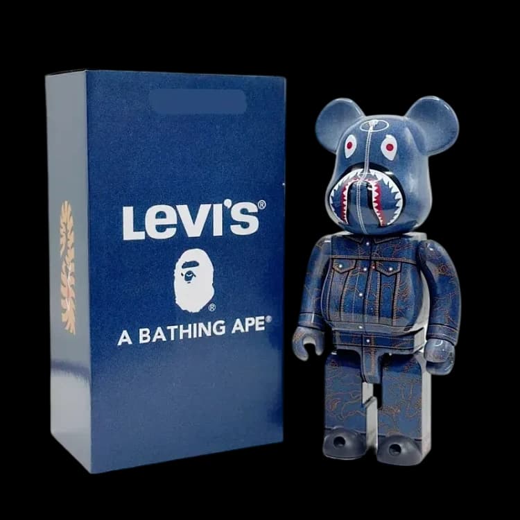 Front product image of Bearbrick x BAPE x Levi's