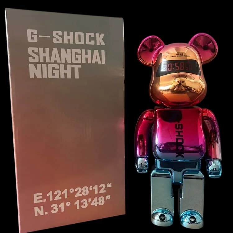 Front product image of Bearbrick x G-SHOCK Shanghai Night