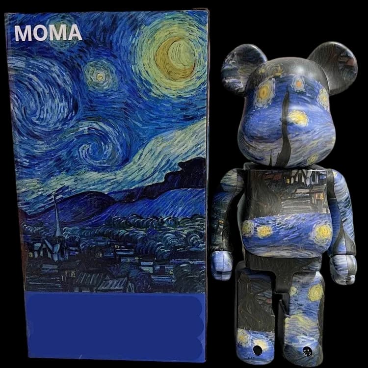 Front product image of Bearbrick x MoMA The Starry Night