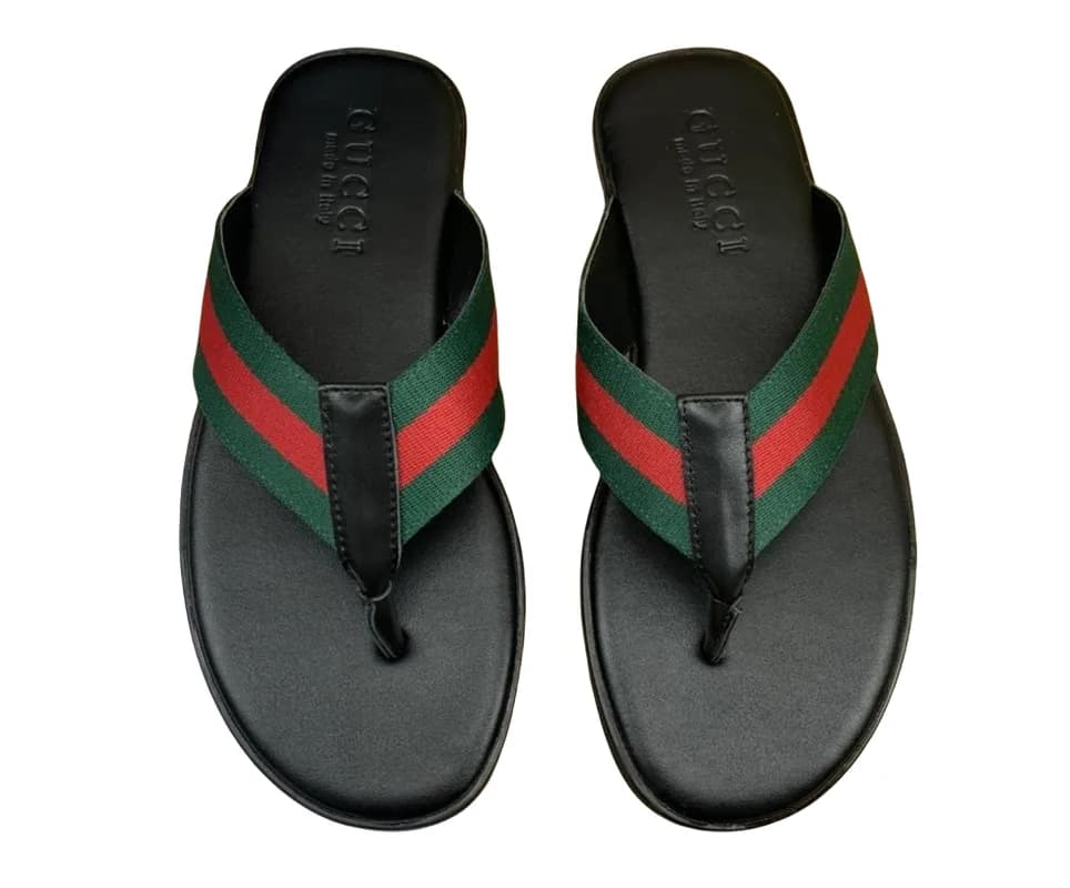 Gucci Web Stripe Flip-Flops footwear product reference on a clean background