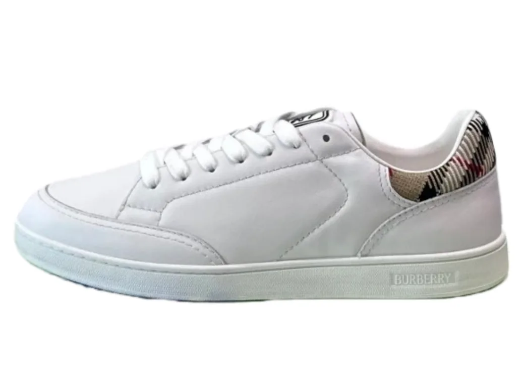 Burberry White Low-Top Sneakers footwear product reference on a clean background