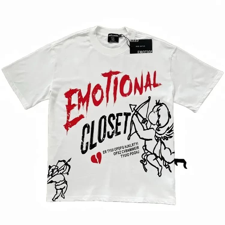 MIXED EMOTION T-shirt product reference on a clean white background