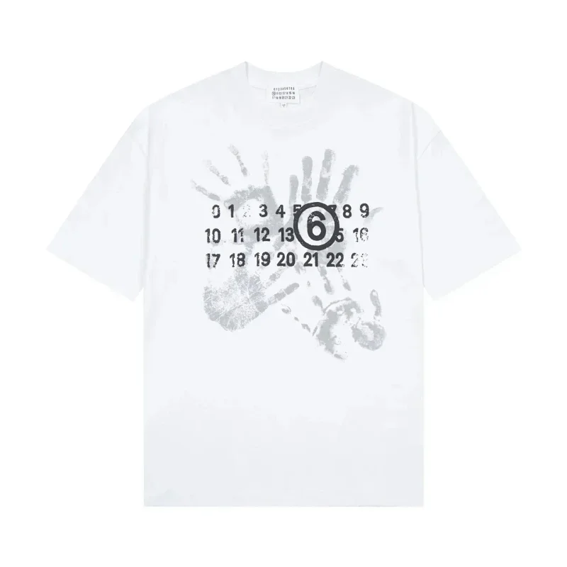 Handprint Numbers Graphic Tee T-shirt product reference on a clean white background