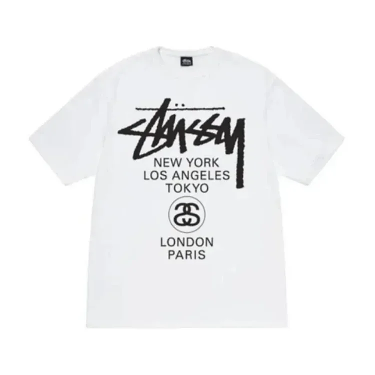 Stüssy World Tour Tee T-shirt product reference on a clean white background