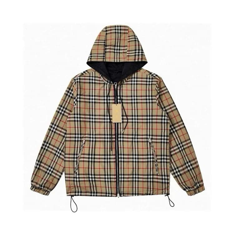 Burberry Check Hooded Jacket product reference on a clean background