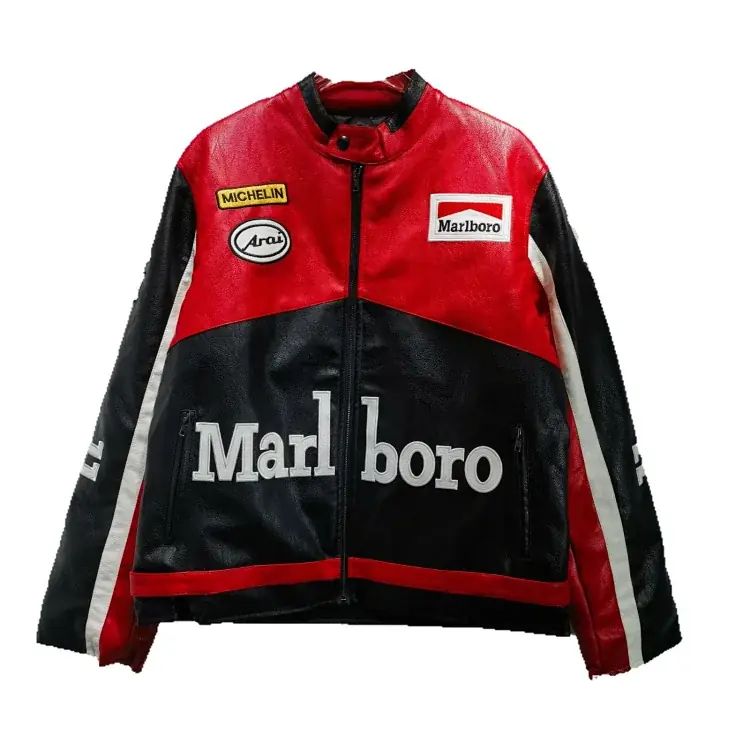 Marlboro Vintage Racing Leather Jacket product reference on a clean background