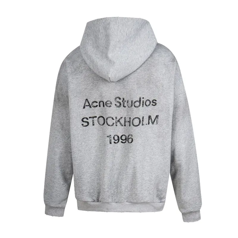 Acne Studios Stockholm 1996 Hoodie — Heather Grey product reference on a clean background