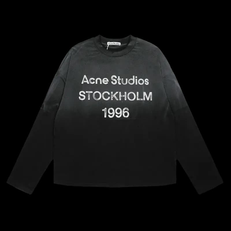 Acne Studios Stockholm 1996 Long-Sleeve T-Shirt — Black product reference on a clean background