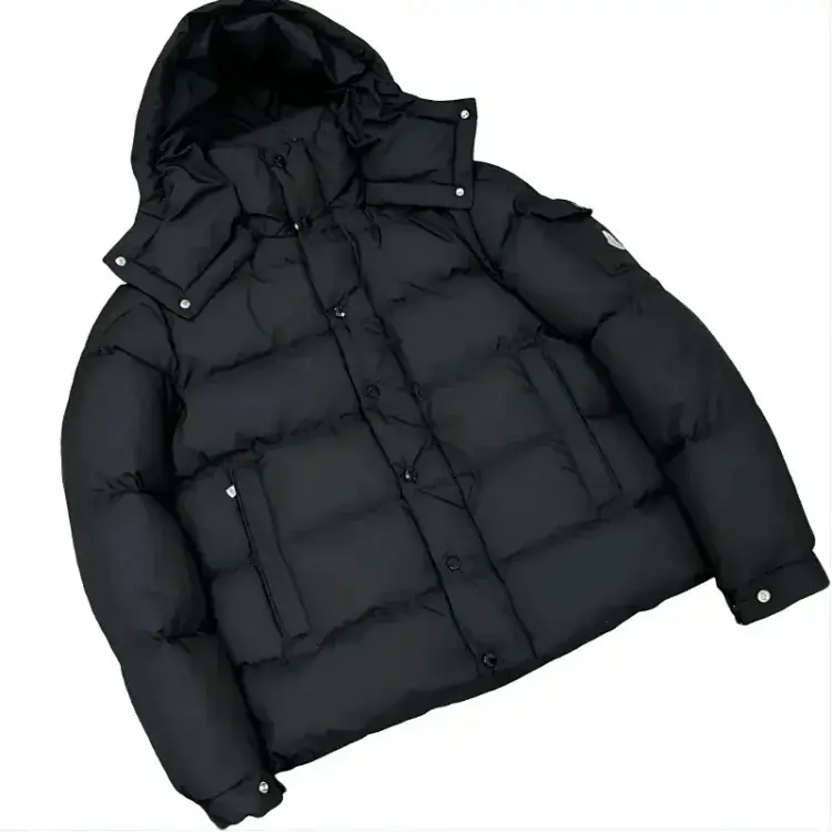 Moncler Maya 70 Matte Down Jacket — Black product reference on a clean background