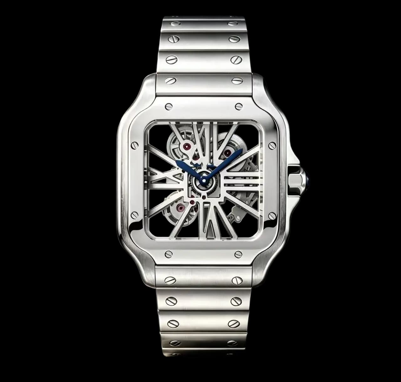 Cartier Santos-Dumont — Openworked-Style Dial / Silver-Tone Bracelet product reference image