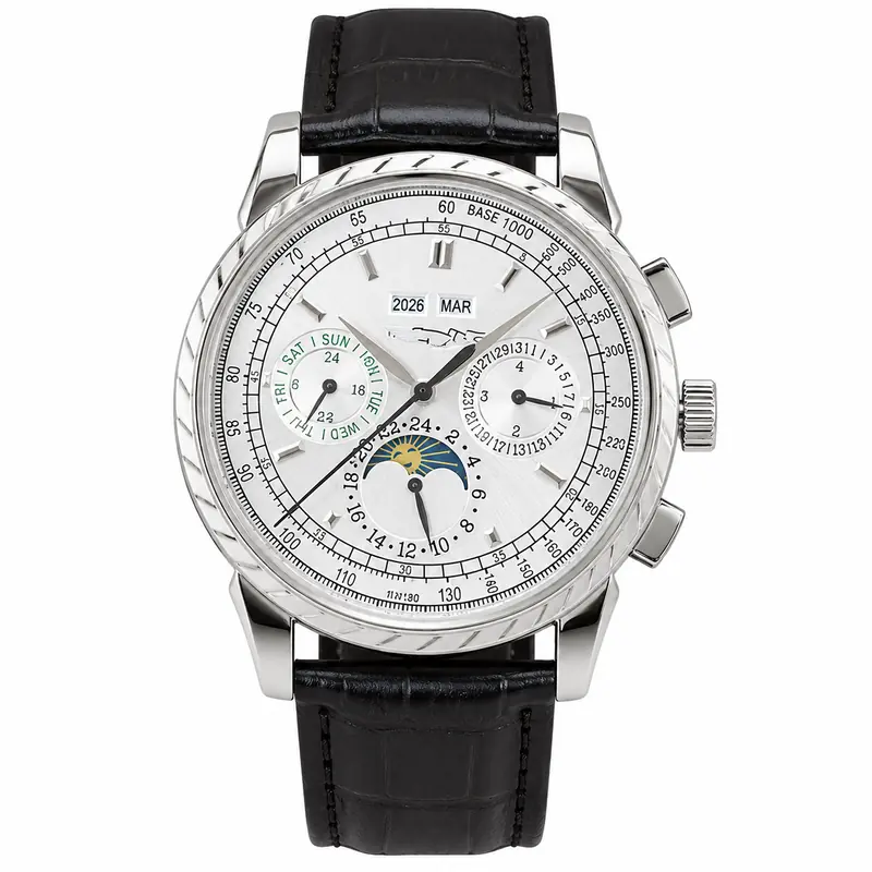 Patek Philippe Grand Complications — White Dial / Black Strap product reference image