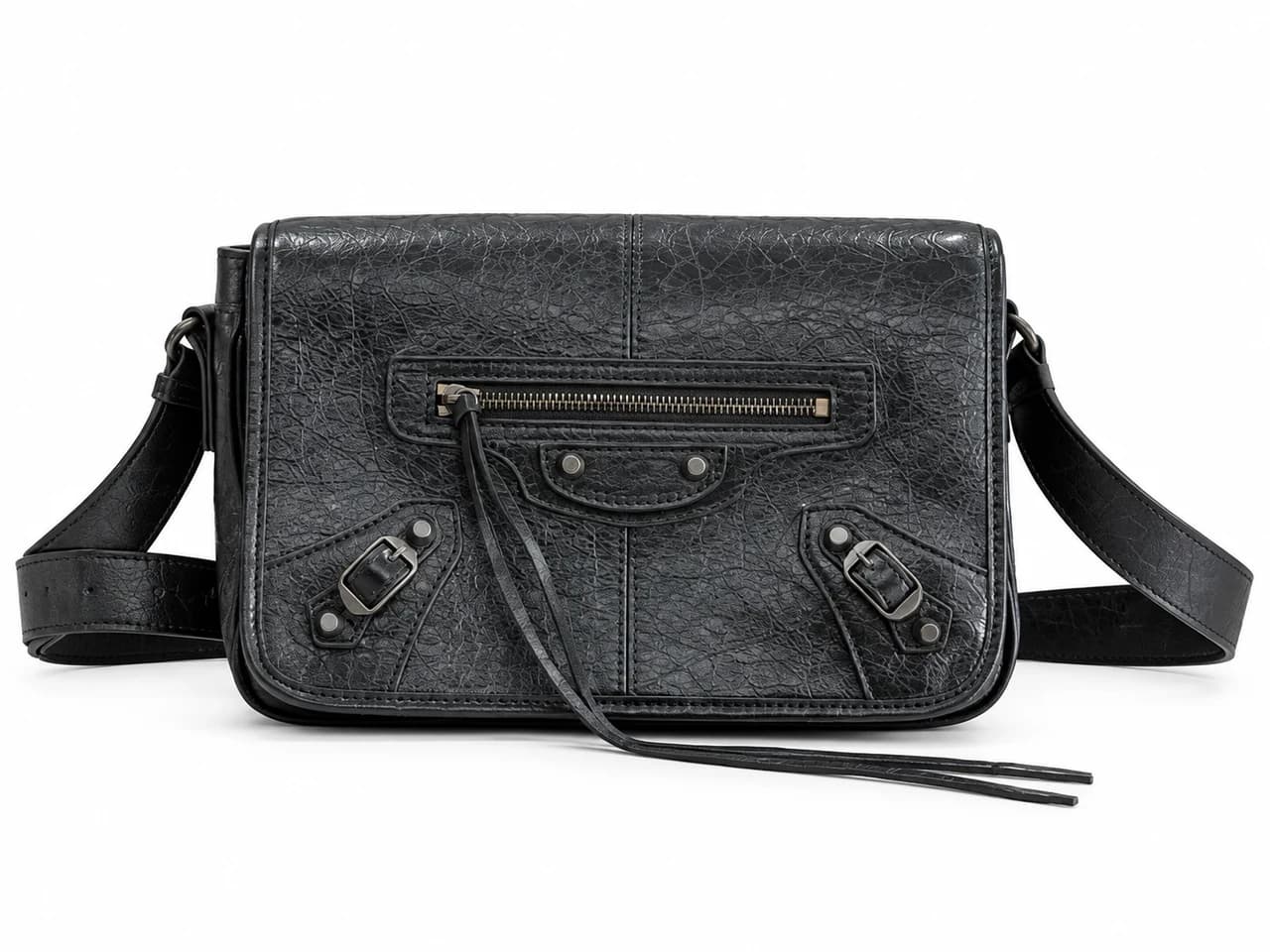 Balenciaga Le City Flap Messenger — Black product reference image