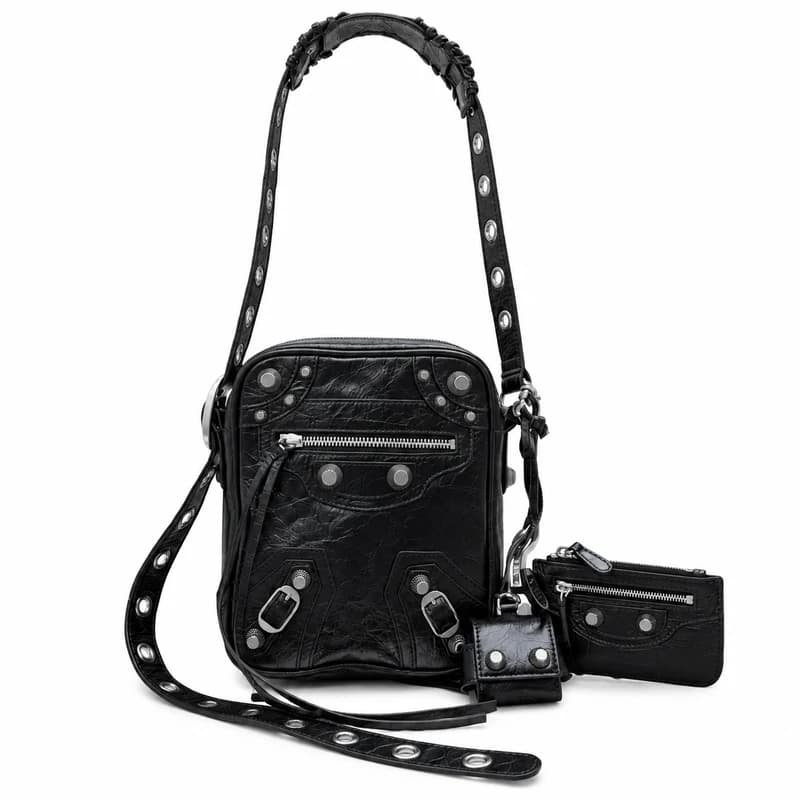 Balenciaga Men's Le Cagole Crossbody Bag — Black product reference image
