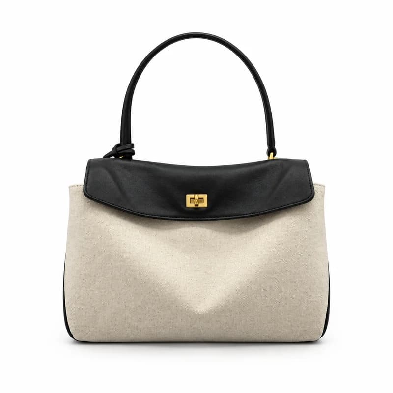 Balenciaga Rodeo Small Handbag — Beige and Black product reference image