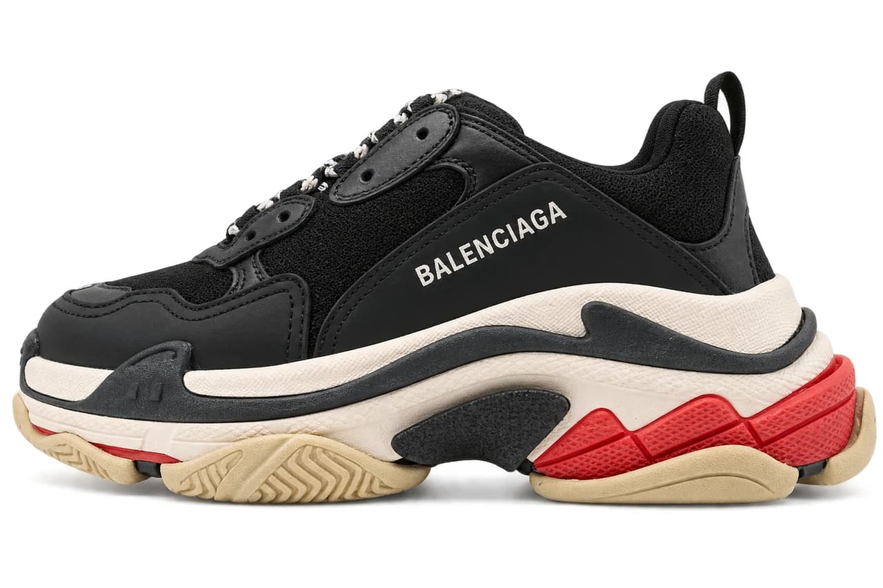 Balenciaga Triple S Black, Cream & Red product reference image
