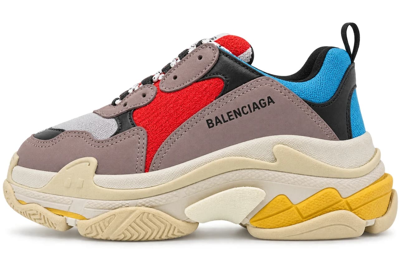 Balenciaga Triple S Grey, Red & Blue product reference image