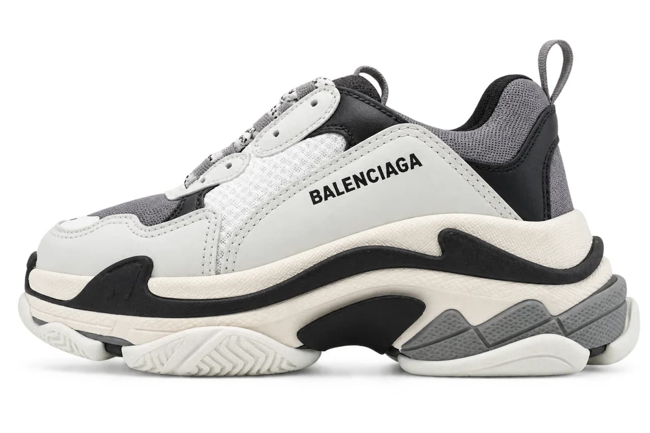 Balenciaga Triple S White, Black & Grey product reference image