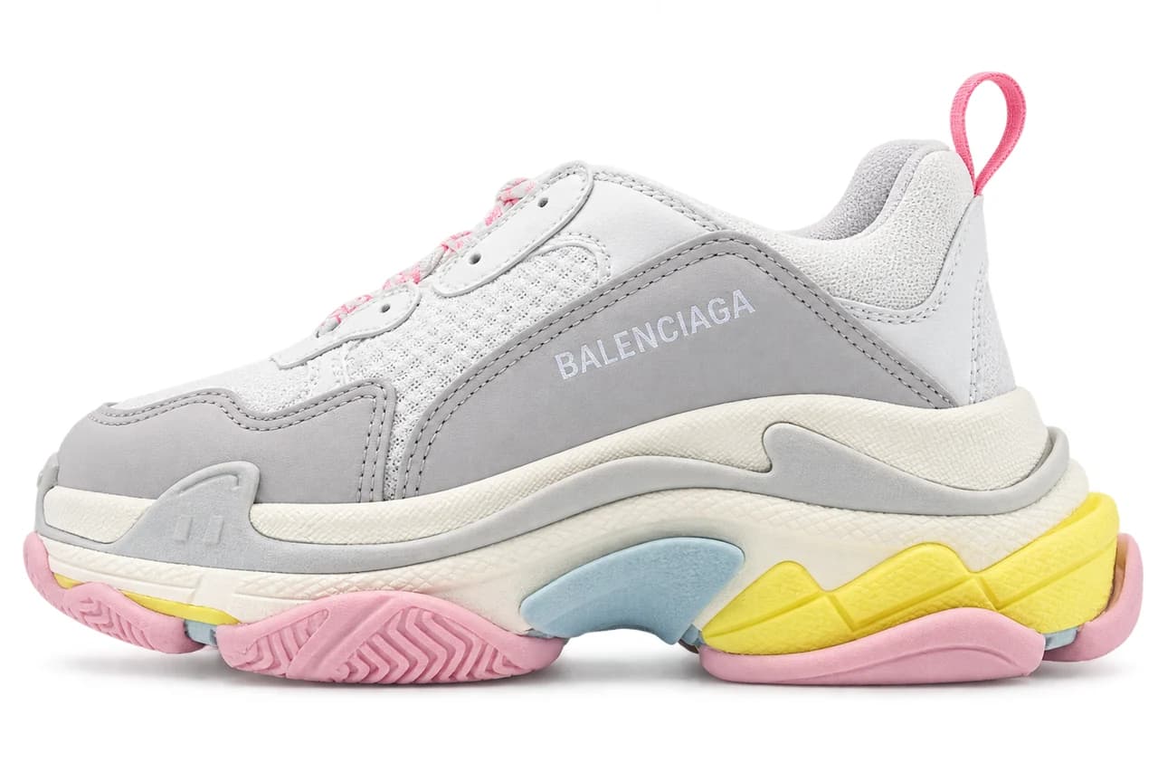 Balenciaga Triple S White, Pink & Yellow product reference image