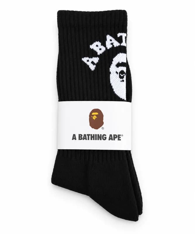 BAPE Ape Head Logo Socks — Black product reference image