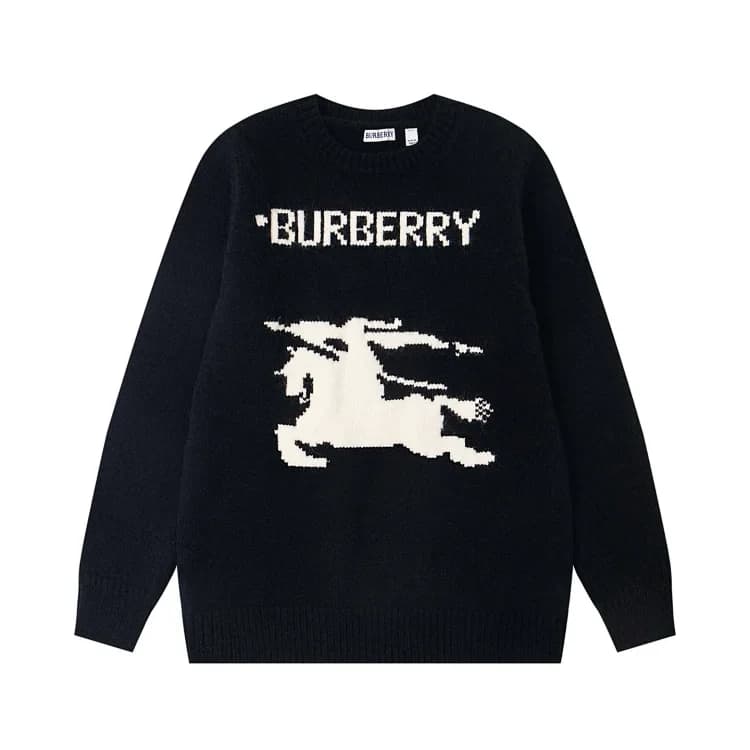 Burberry Knight Graphic Sweater — Black product reference image
