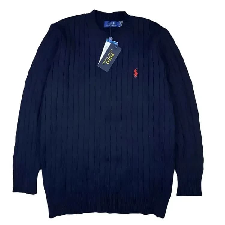 Polo Ralph Lauren Cable-Knit Sweater — Navy
