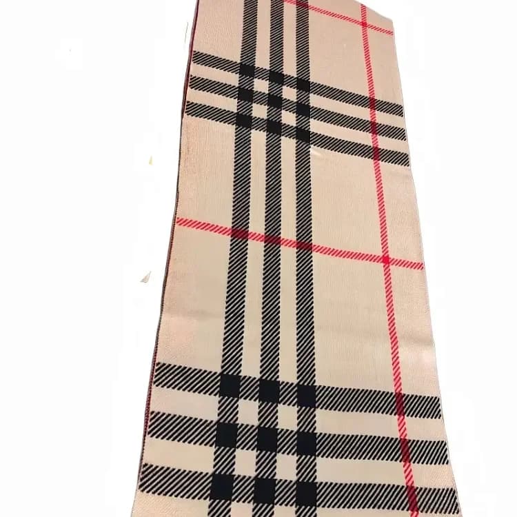 Burberry Camel Check Fringe Scarf product reference image