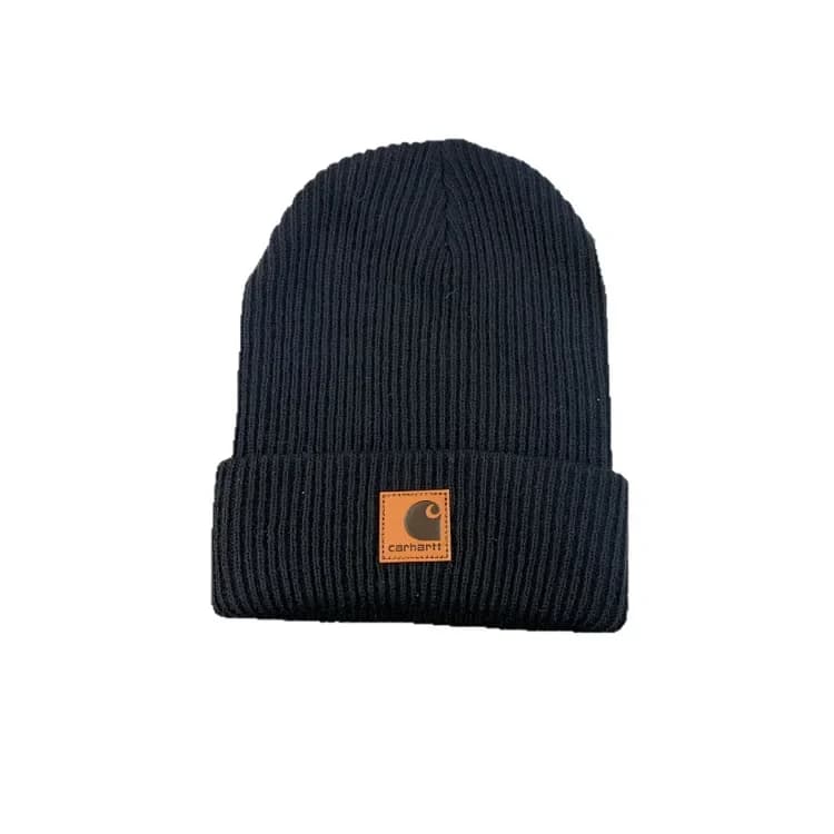 Carhartt Black Logo Patch Beanie product reference image