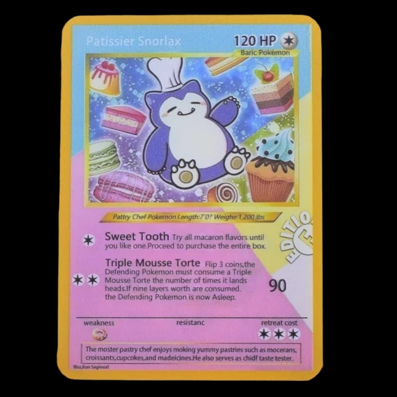 Front product image of Pokémon Pâtissier Snorlax Collectible Card