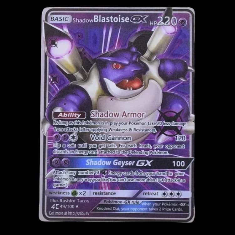 Front product image of Pokémon Shadow Blastoise GX Collectible Card