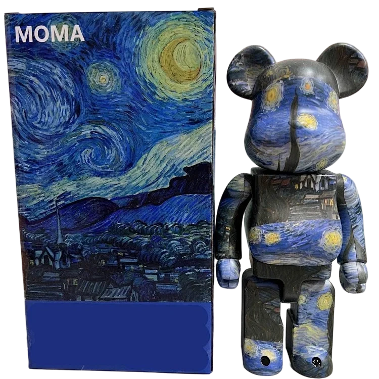 Front product image of Bearbrick x MoMA The Starry Night