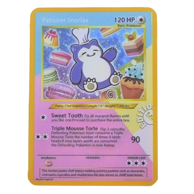 Front product image of Pokémon Pâtissier Snorlax Collectible Card