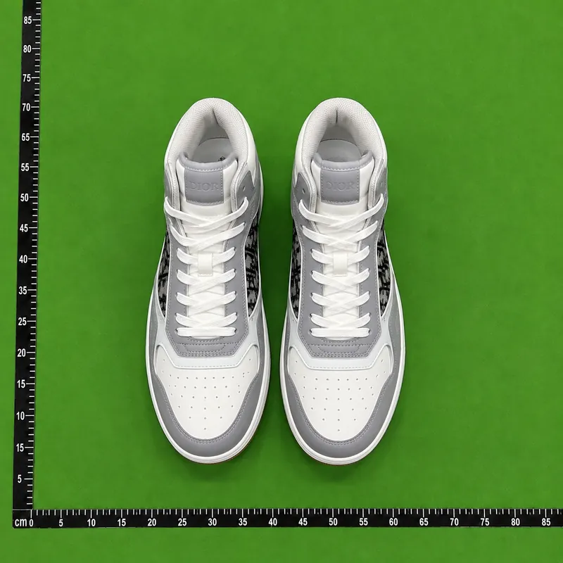 QC photo reference for Dior B27 Grey High-Top