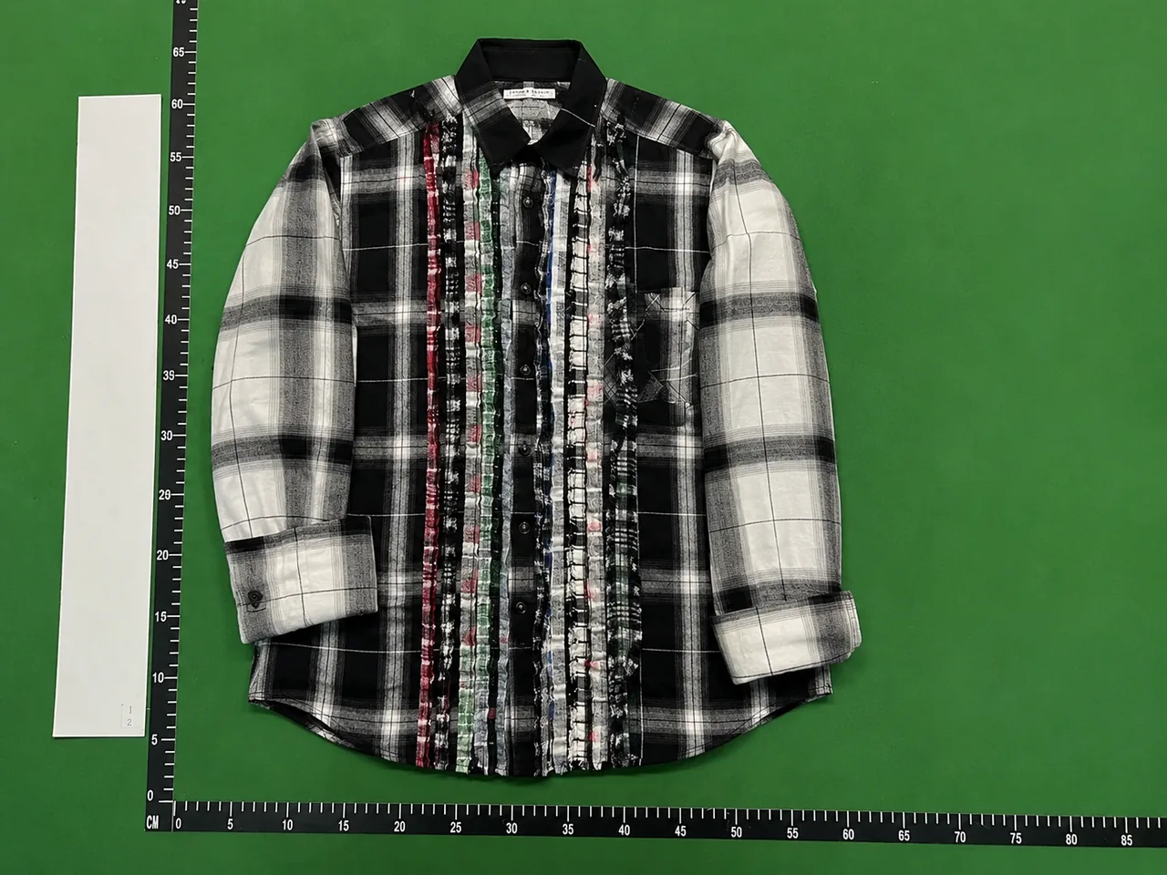 QC photo reference for Rebuild by Needles Ribbon Flannel Shirt