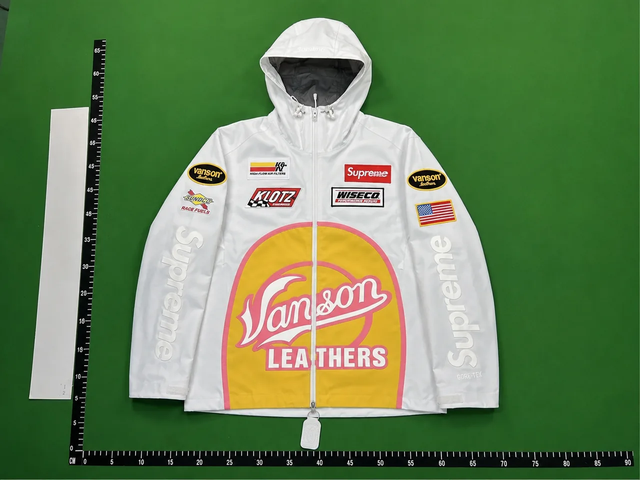 QC photo reference for Supreme®/Vanson Leathers® GORE-TEX Shell Jacket