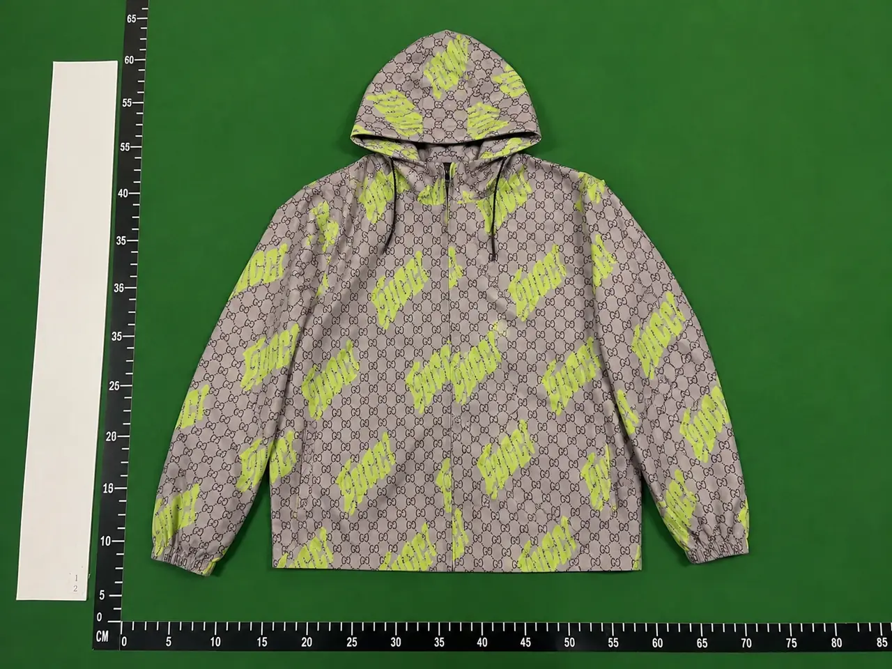 QC photo reference for Gucci Printed Poplin Tech Zip Jacket