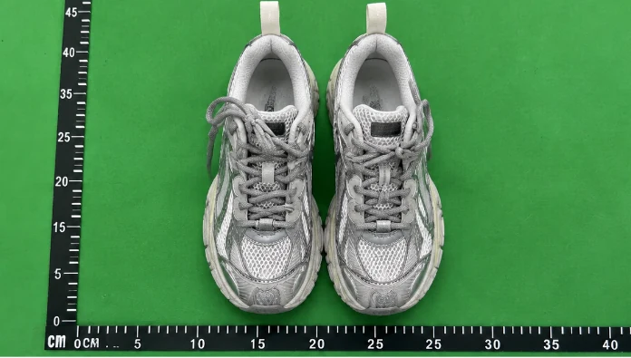 QC photo reference for Balenciaga 3XL — Silver & Off-White