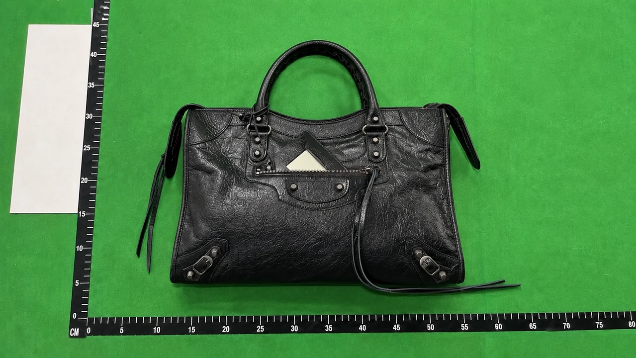 QC photo reference for Balenciaga Le City — Black, Tall Top-Handle Bag