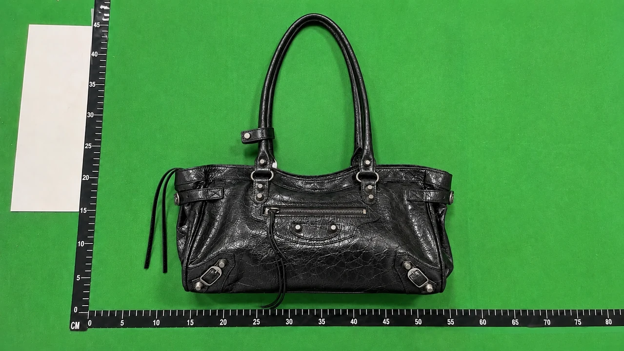 QC photo reference for Balenciaga Le City East-West Shoulder Bag — Black