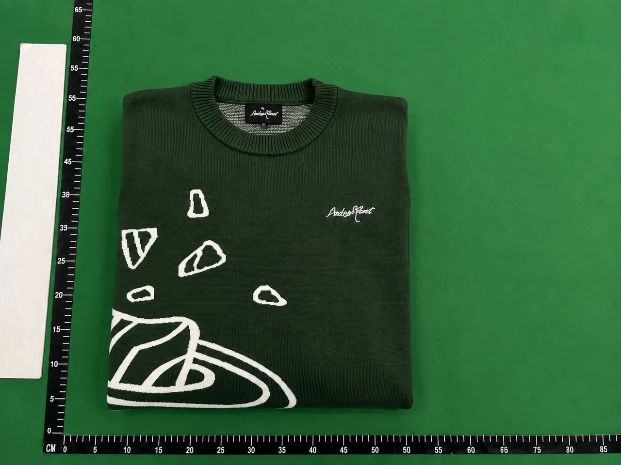 QC photo 3 for Broken Planet Graphic Sweater — Dark Green